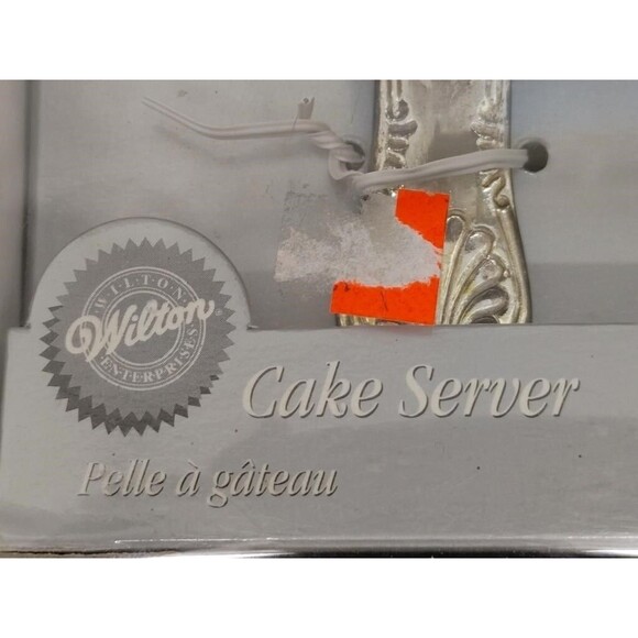 VTG Wilton Silver Plated Cake Server w/Ornate Design On Blade & Handle 12" L NIB - Picture 6 of 8